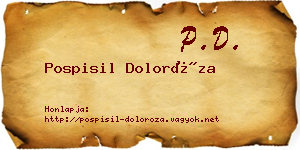 Pospisil Doloróza névjegykártya